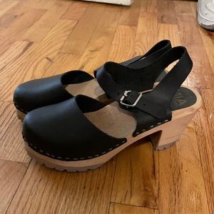 MIA Black Mary Jane Clogs